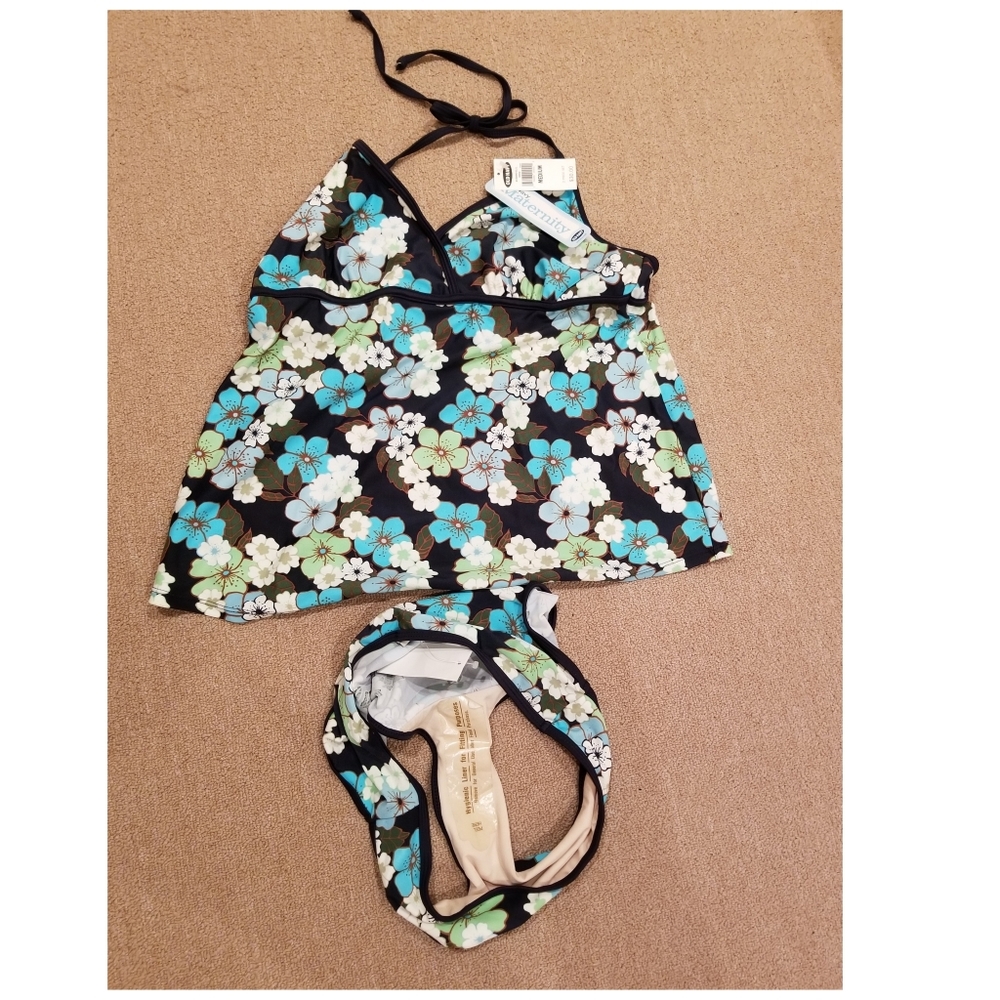 NWT Old Navy floral MATERNITY tankini set